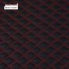 Diamond Pattern Quilted Leather Car Seat Cover & Mat