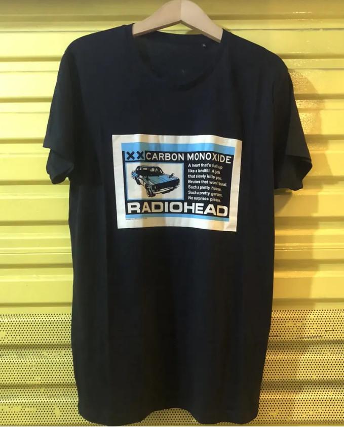 Radiohead Carbon Monoxide Tee Vintage Indie Rock Band T-Shirt Graphic S-5XL Unisex T-Shirt S