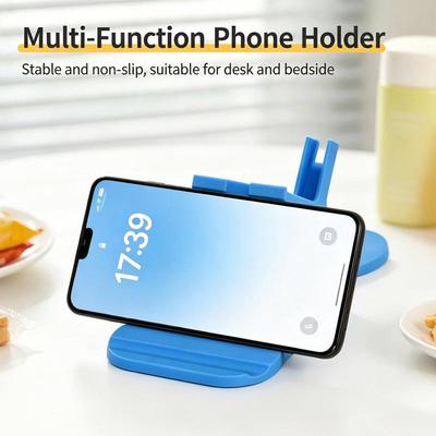 Portable Plastic Phone Stand Stable Base Lightweight Desktop Holder for Home Office Movie Streaming