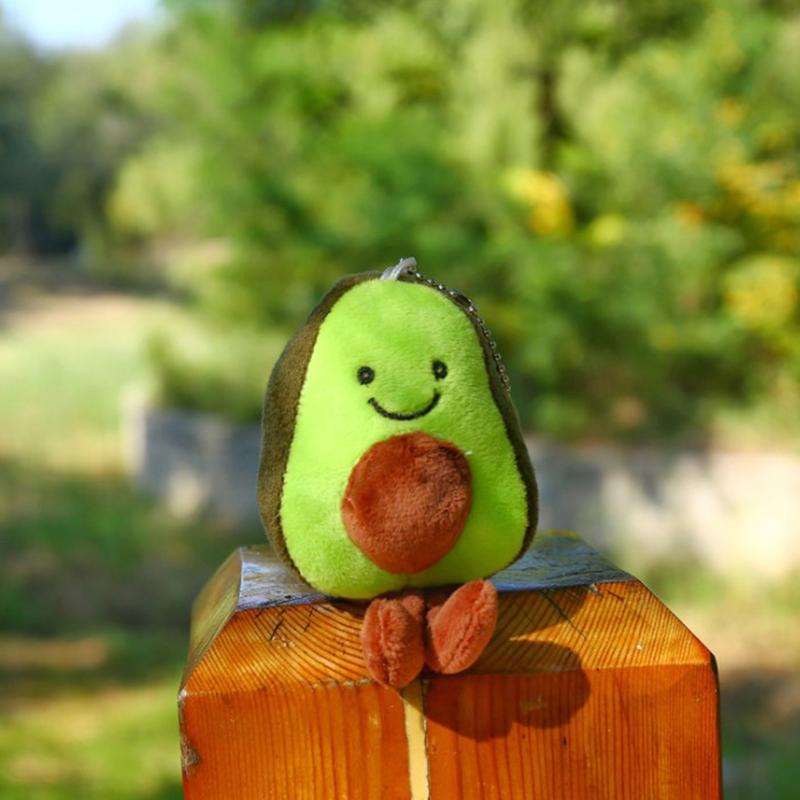 1Pc  Avocado Pendant Cute Doll Key Chain Plush Toy Stuffed Toys  Bag Pendant