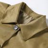 Retro Causal Suede Jackets Women Elegant Single Breasted Lapel Coats Autumn Winter Fashion Soft Pocket Outwear
