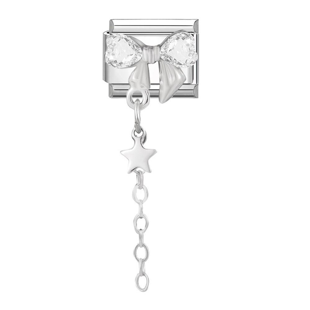 

Long Tassel DIY Jewelry Making Charms Heart Shape Stainless Steel Bracelet Links Bracelet Crafting Style A