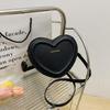 Fashion Heart Shape Crossbody Bags for Women  Solid Color Pu Shoulder Bag Casual Ladies Handbags Designer Women Bags