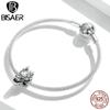 Bisaer Retro Animals Charms 925 Sterling Silver Chinese Dragon Head Charms Bead Fit Original Bracelet DIY Jewelry