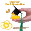 Graduation Ducks Car Dashboard Decorations Rubber Duck Car Ornaments Accessories With Mini Graduation Hats Sashes Glasses