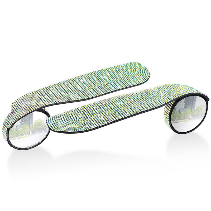 Rhinestone Anti-glare Rainproof Rearview & Reversing Mirror Shield