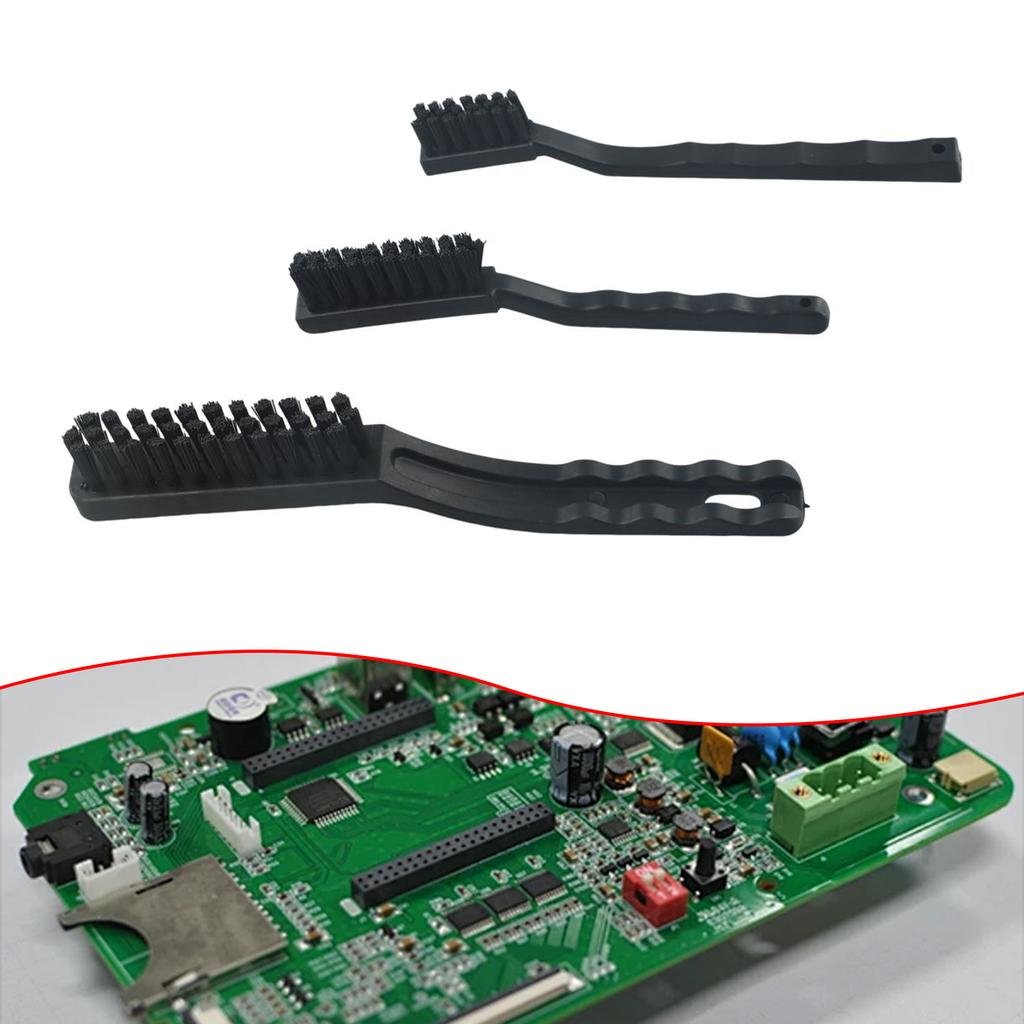1/3Pcs PCB Circuit Board Cleaning Brush Anti-static Small Crank Brush for Dust Removal Hand Tools
