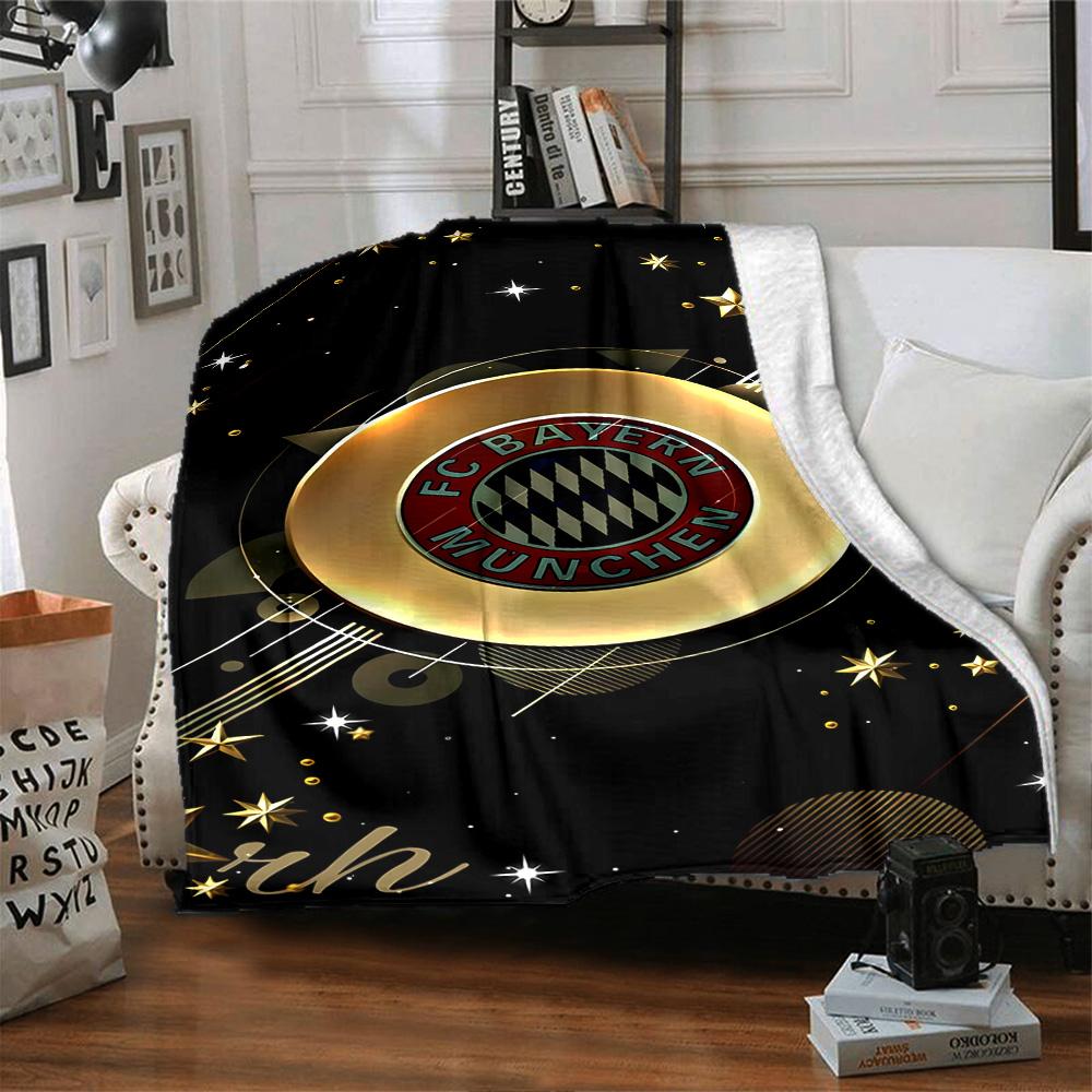 Bayern Munich Celebration Blanket Soft Warm Cozy Great for Bed Livingroom Bedding Four Seasons Universal Digital Print Gifts For Family Or Friends