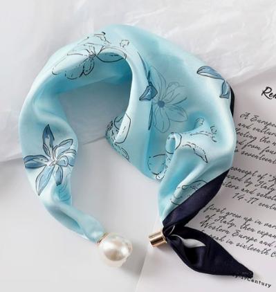 

New letter magnetic small square scarf/long strip scarf