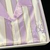 Nuovo Set Pigiama Estivo da Donna Dolce in Raso con Stampa a Righe Manica Corta+Pantaloni Donna Carino Abbigliamento per la Casa Casual