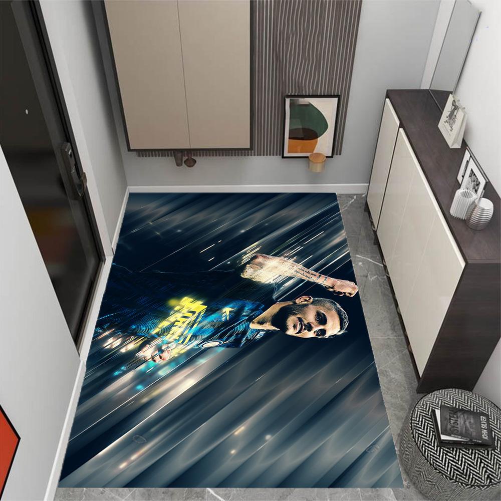 Argentina Football Player Carpet Suitable for Dining Room Bedrooms Entryway Game Room Anti-slip Rug Office Home Decor Gift for Festivals