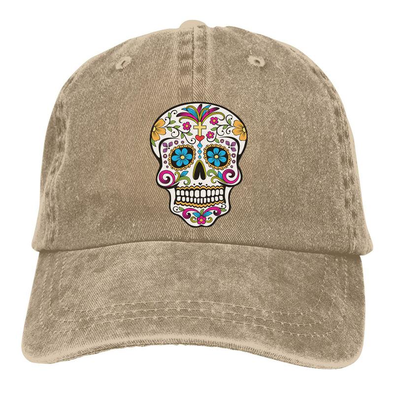 Mexico Soccer The Baseball Cap Day of The Dead Hats Sport Unisex Outdoor Custom Mexican Sugar Skull Funny Hats