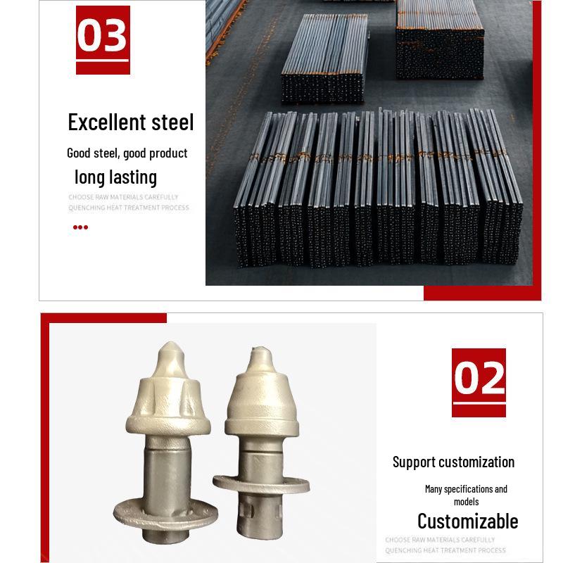 Alloy Road Milling Cutter Head for Trenching Machine - Compatible with Paver and BMW Machines