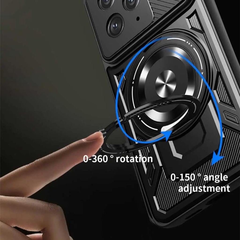 For Mi Poco F7 Pro Ultra 360 Degree Rotating Magnetic Bracket Armored Phone Case for Mi Poco X7 Pro  Durable Protective Cover