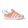 Adidas Originals Superstar Series Comfortable Versatile Low-Top Walking Shoes Baby Shoes Orange GY9144