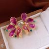 Vintage Drip Oil Floral Earrings: Retro High-End Studs for Women