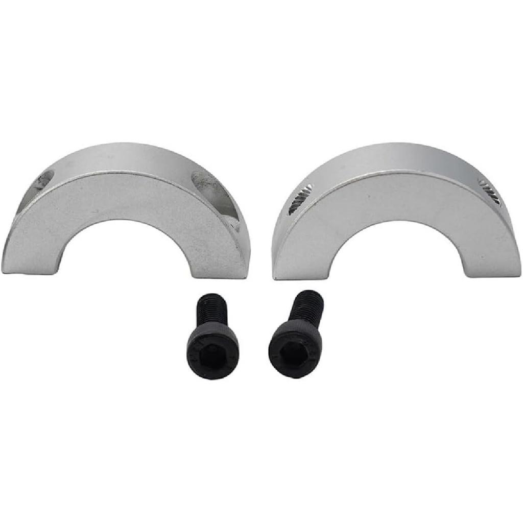 Double Split Shaft Collar, Double Split Clamp On Shaft Collar for 45mm 50mm 55mm 60mm Shafts(55mm)