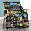 Teaching Sparking Curiosity Home Blanket Customize Your Names Comfortable Soft Lightweight Multipurpose Blanket For All Seasons Suitable For Picnics