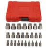25Pcs Multi-Spline Bolt Extractor Set Double Head Screw Remover Set  Remover Power Tools