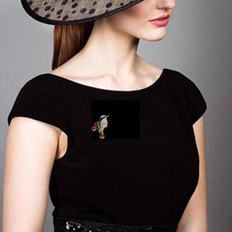 Cute Animal Imitation Bird Brooch Shiny Crystal Metal Sparrow Pigeon Pin Men's and Women's Daily Party Pins Jewelry Gifts