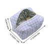 Women Skincare Pouch Large Capacity Quilted Checkered Makeup Bag Lady Makeup Bag Purse Lightweight for Cosmetics Makeup Brushes