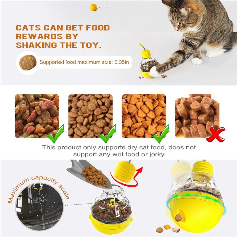 Boredom Buster Cat Toy - Interactive Feeder Toy with Tipping & Spinning Action