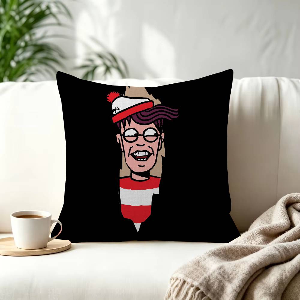 Game Wheres WWallyS Waldo World Various Decorative Room Aesthetics Pillow Case Home Decor Bedroom Sofa Bed Pillow Cover x