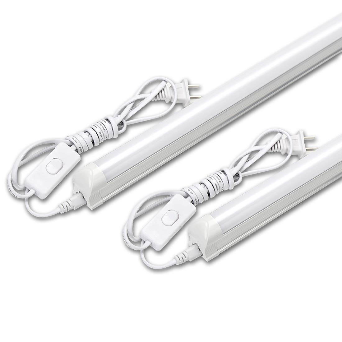 

40W LED Fluorescent Light Fixture, Integrated T8 LED Tube, 18W LED, 6000K-6500K Daylight, Ceiling Light, Bar Light, Base Light, 120cm, Fluorescent