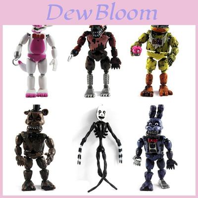 מקסים 19 ס"מ Fnaf Five Nights At Freddy's 6 יחידות PVC דמויות משחק צעצועים לילדים
