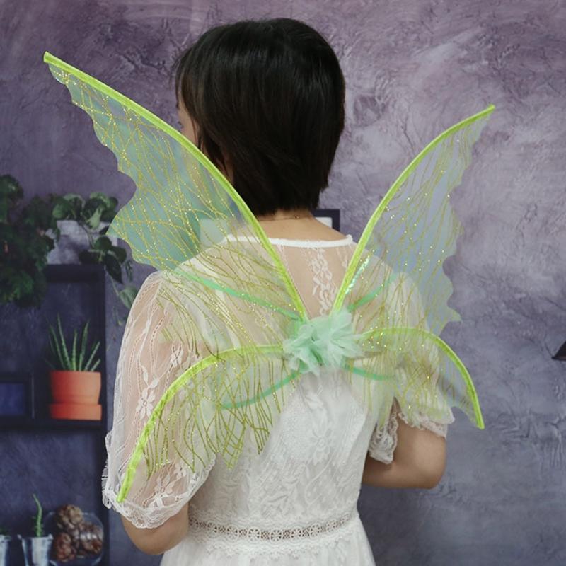 Faltbare Fee für Schmetterlingsflügel Engelsflügel für Kinder Party Kostüm Fotografie Requisiten für Halloween Cospla