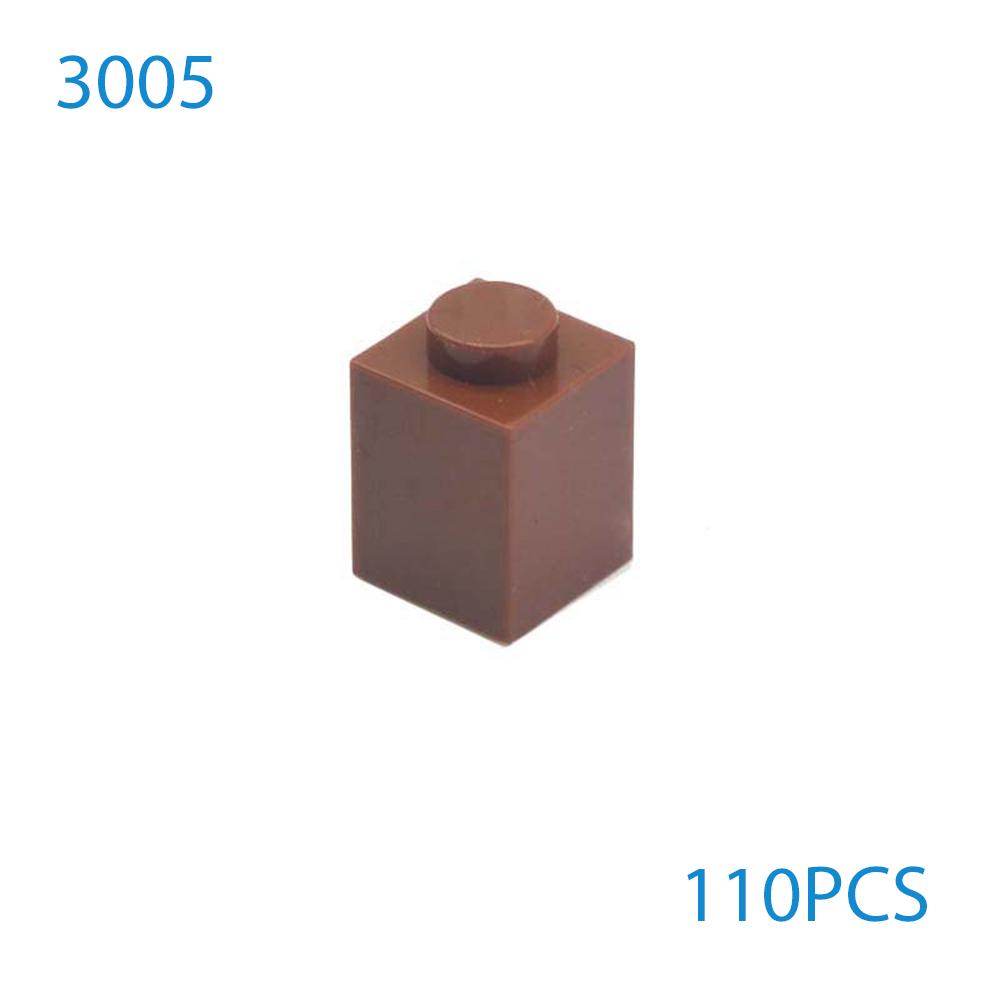 50 Stück/Los DIY Bausteine Dicke Figuren Steine 1x1 Noppen Pädagogisch Kompatibel mit 3005 Kunststoffspielzeug für Kinder Geschenke