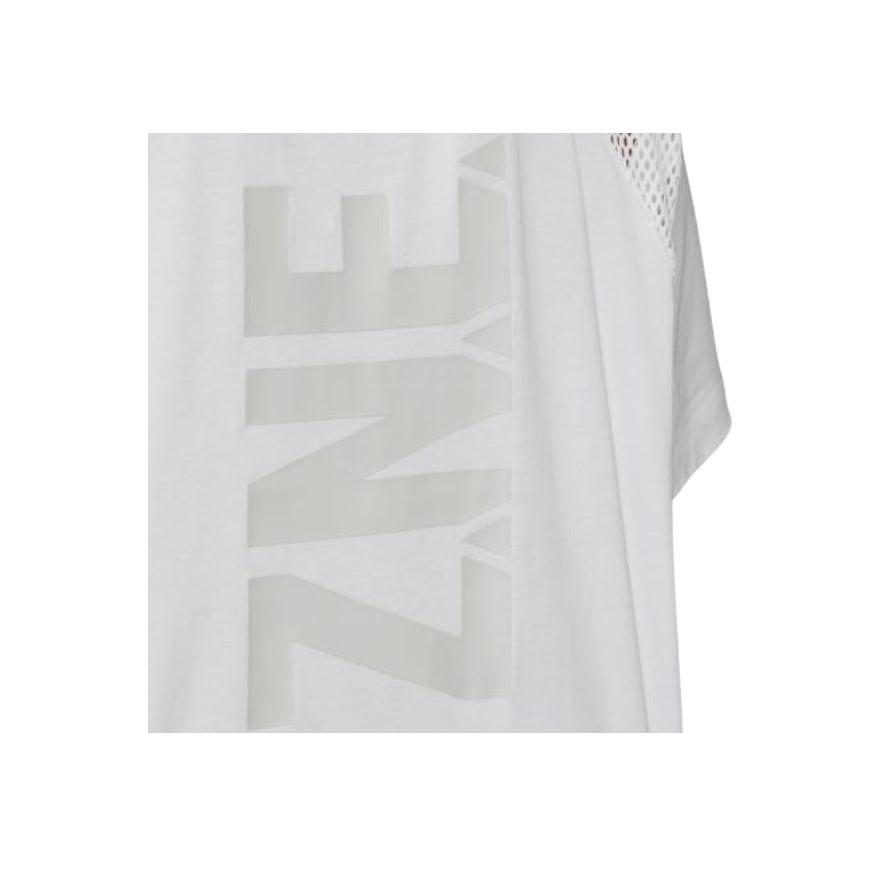 Adidas Solid Color Round Neck Sports Short Sleeve T-Shirt Women Tops White EJ8740