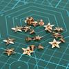 50 Set Star Studs, 14mm Chicago Screws Rivet Studs for DIY Clothes Shoes Purse Decoration(Golden)