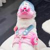 Rosa Bär Frühling Sommer Herbst Haustier Brustgeschirr Zugleine Sonnenhut Set Katze Hund Kleidung Ausgehbedarf