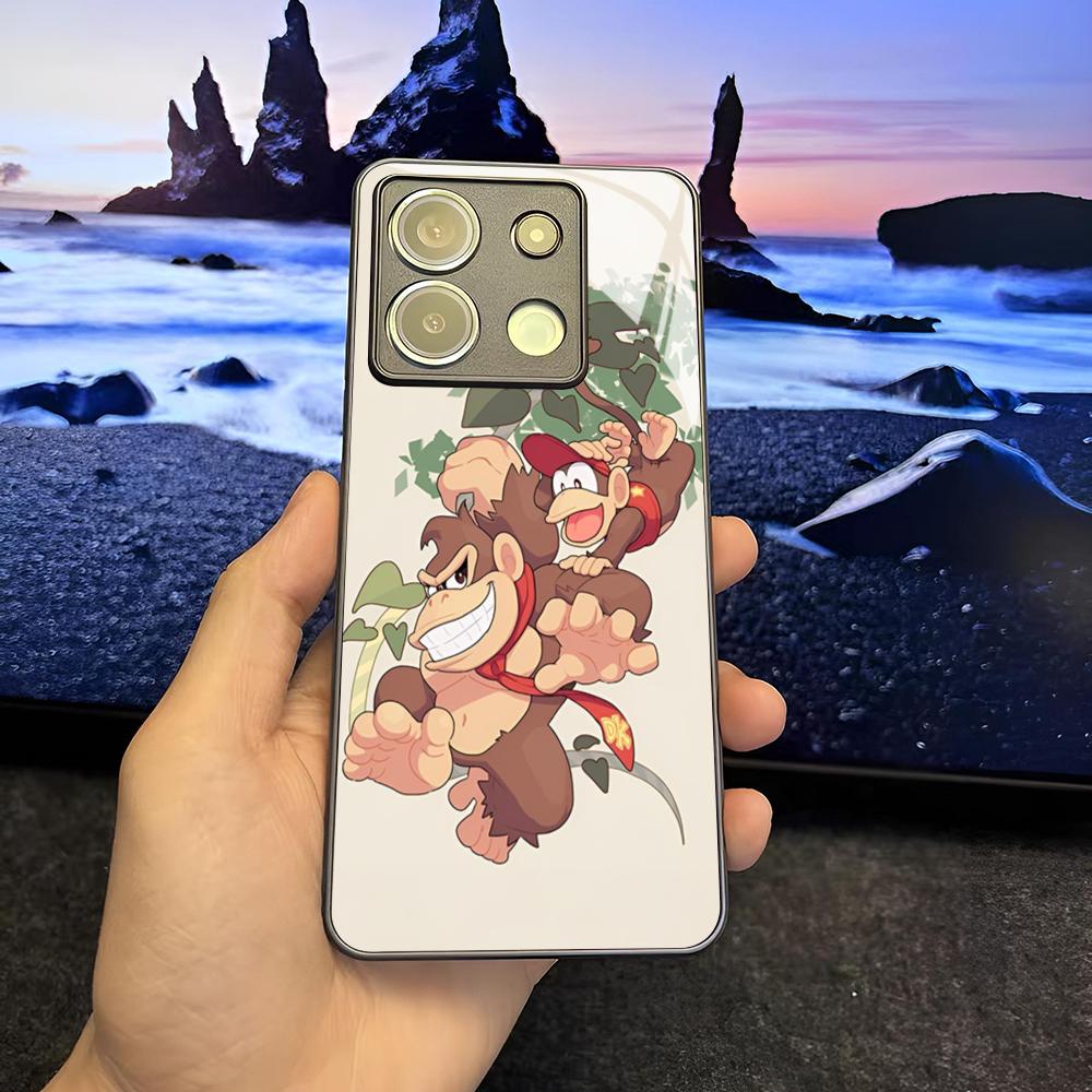 Game Donkey Kong Phone Case for Xiaomi 14 13 12 11 13t 12t 11t POCO M6 M5 X6 X5 F6 F5 Ultra Pro Lite 5G Glass Cover
