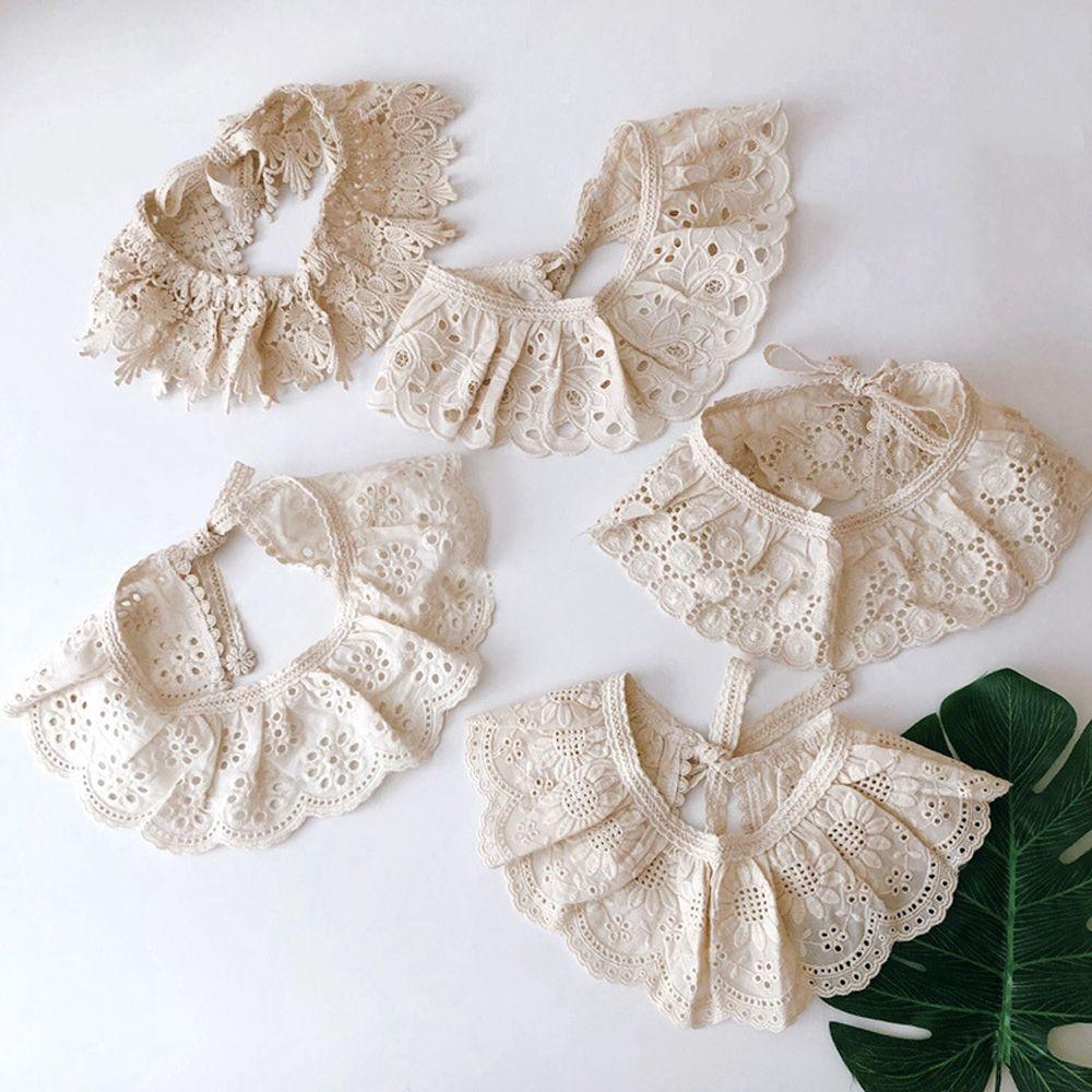 

For Girls Cute Collar All Match Knitted Kids Neckwear Lace Shawl Children s Scarf Dress Accessories