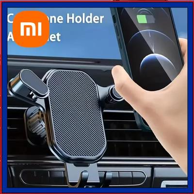 Xiaomi Universeller Auto-Lüftungsschlitz Handyhalter Schwerkraft-Clip Halterung 360° Drehung Verstellbare Halterung für iPhone 15 16 12 Samsung Xiaomi