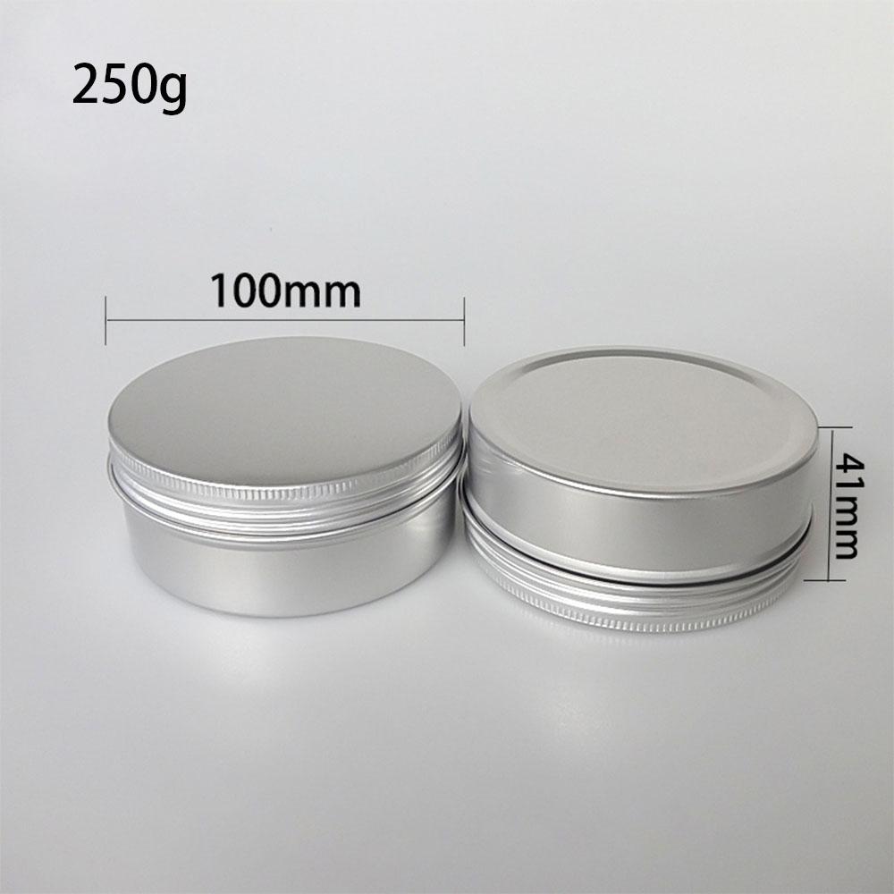 50PCS 10g 30g 50g 100g Aluminum Tin Jars Empty Cosmetics Container Metal Candle Jars with Lids Lip Balm Pot Face Eye Cream Box