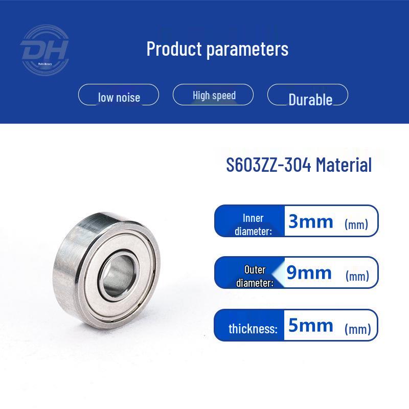 Stainless Steel Bearings S6000, S6001, S6002, S603, S604 - 304 Material