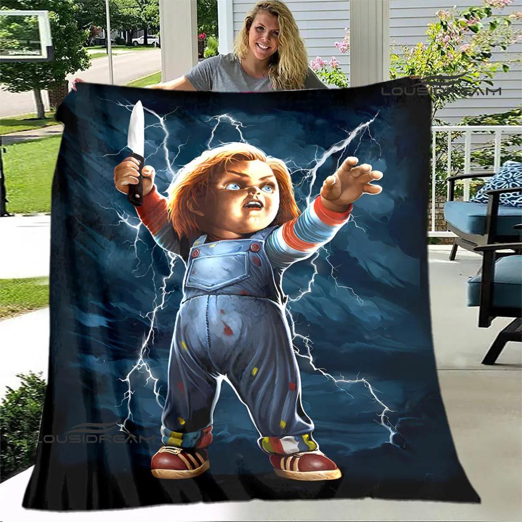 Horror movie Cult of Chucky printing blanket warm blanket soft and comfortable blanket Home travel blanket birthday gift