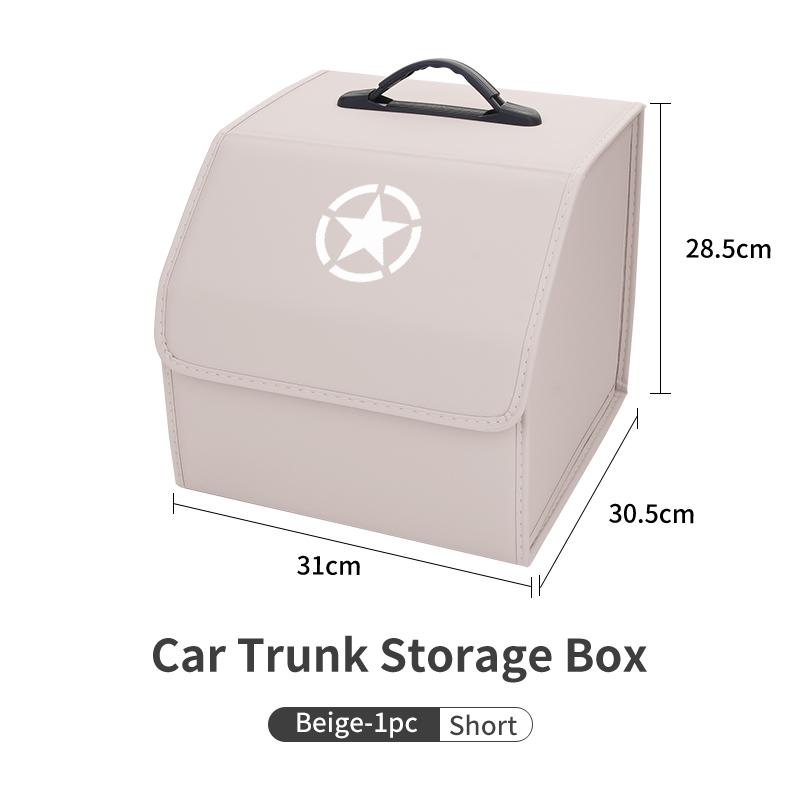 Car Trunk Storage Box Leather Tools Organizer Kit Accessories For Jeep Grand Cherokee Compass Patriot Renegade Wrang