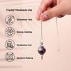Natural Amethyst Healing Crystal Pendulum | Positive Gemstone Pendulum Dowser for Spiritual Practices | Healing Crystals for Reiki, Meditation, C