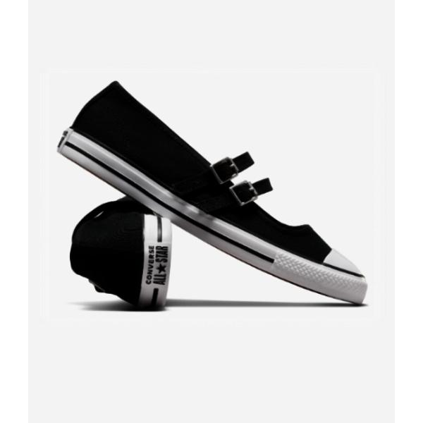COnverse Women Slip On Mule Slipper Canvas Black A11551c