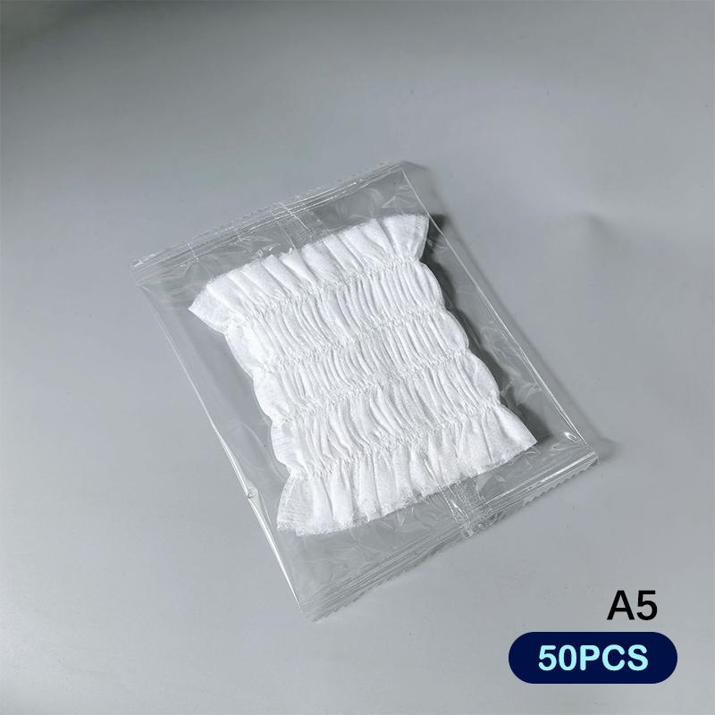 20/50/100Pcs Disposable Spa Headbands Soft Non- Elastic Facial Hair Bands For Sauna, Facial Cleansing, Skincare & Makeup