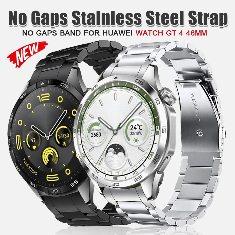 Luxury Metal Strap for Huawei Watch GT4 GT 5 46mm Men 22mm Stainless Steel Band for Huawei Watch GT4 GT5 46mm Watchband Bracelet
