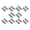 100PCS Double Wire Plug In Connectors with Locking Buckle Quick Clip Fasteners 2 Pin Multi Purpose Snap On Blocks for