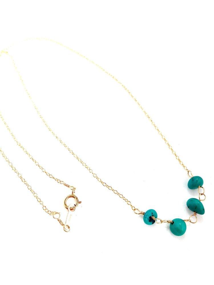 

Stella Handmade Jewelry K14GF Turquoise Necklace