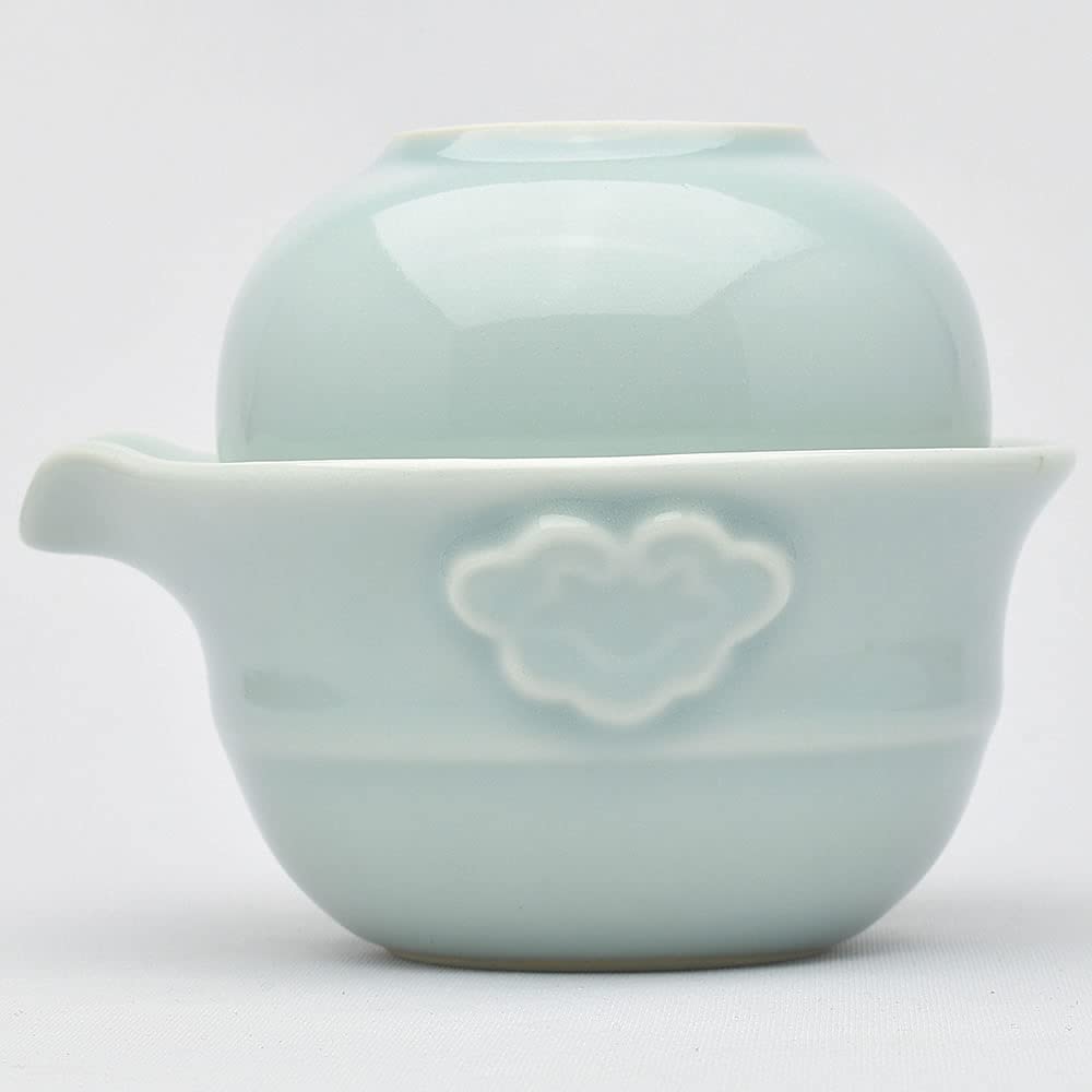 

Китайская чайная посуда Тенко Чако Чашка Кайгу (Brother Kiln Powder Blue) Длинный диаметр 110 x Короткая ось 95 x Высота 65 мм [Чайная утварь]