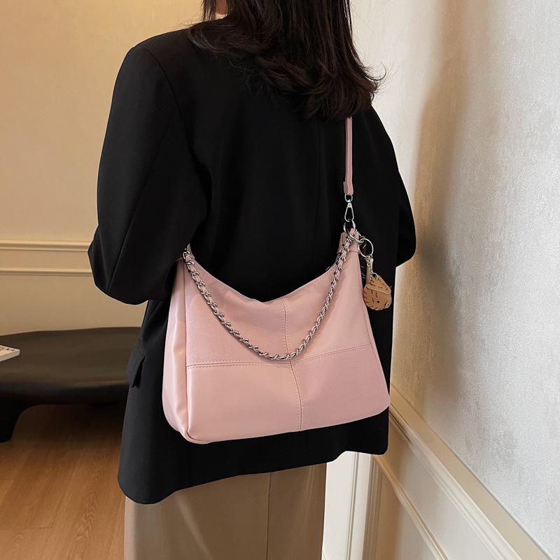 2025 new simple single shoulder oblique span bag to work commuter women's bag fashionable and casual large-capacity tote bag women