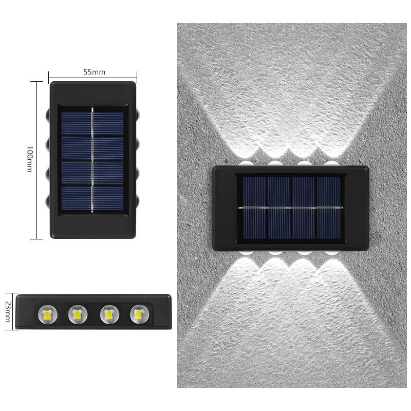 Solar Wall Lamp Outdoor Luminous Lighting Garden Fence Decoration Sunlight Light